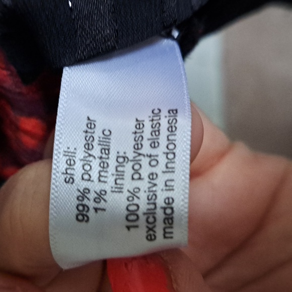 Lane Bryant Floral Metalic Striped   Smocked Bell Sleeve Blouse. Size 24 NWOT - Picture 9 of 9